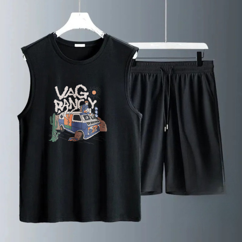 Summer Youth Clothing - 남성용 탱크탑 세트 2026 여름 빠른