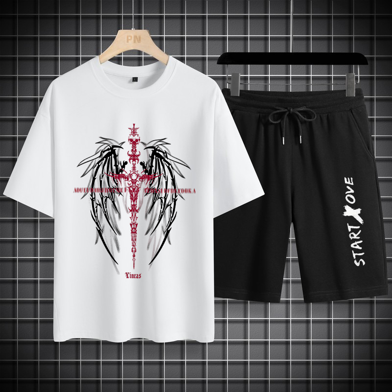 Summer Youth Clothing - 남성용 티셔츠 세트 1개 2026 봄/여름
