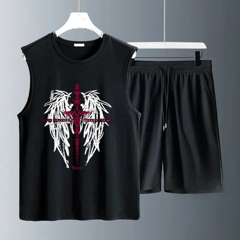 Summer Youth Clothing - 남성용 탱크탑 세트 2026 여름 빠른