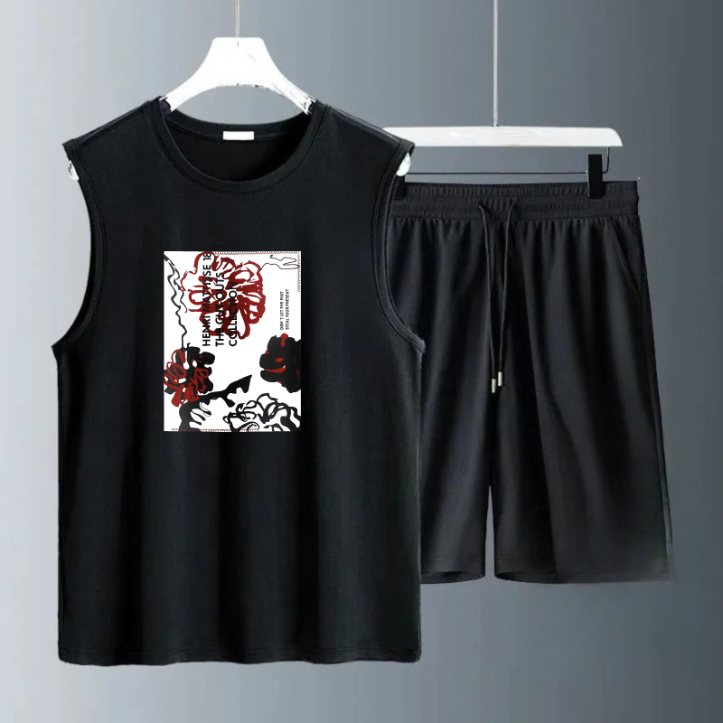 Summer Youth Clothing - 남성용 탱크탑 세트 2026 여름 빠른