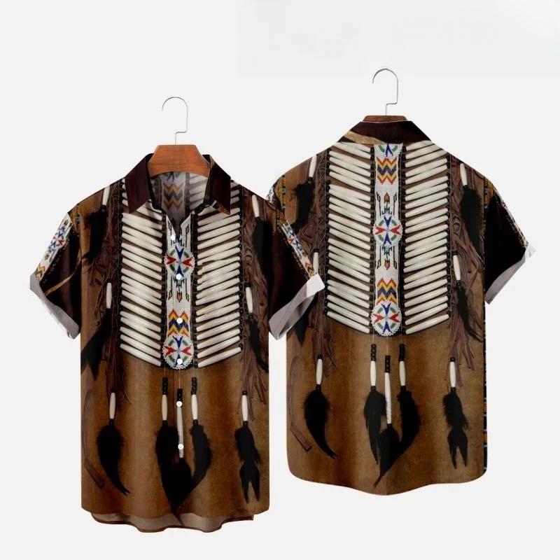 Indian Summer Vintage Clothing - 인도 민족 스타일 3D 인쇄 비치