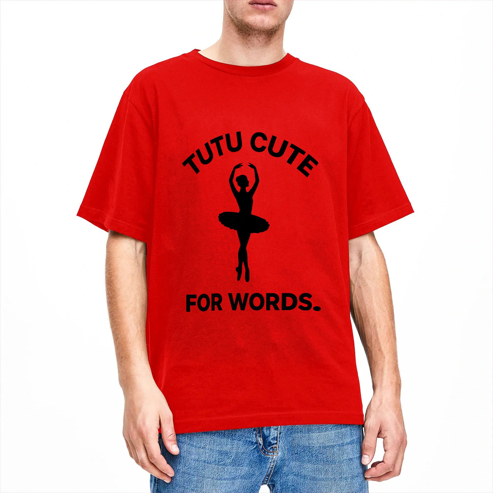 Tutu Cute For Words 발레리나 티셔츠 남 - Summer Clothing Words 리뷰 및 가격