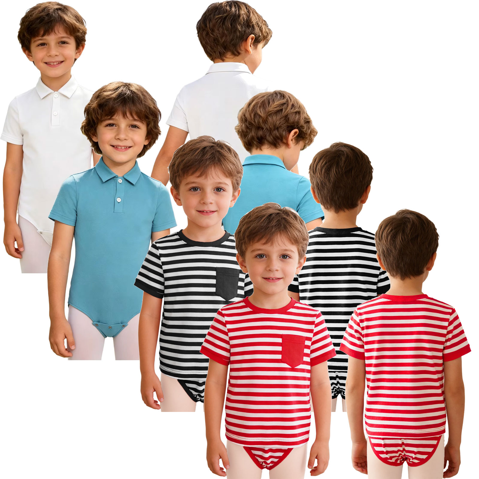 어린이 특수 필요 의상용 적응형 레오타드 의류 반팔 2 - Summer Clothing Boys 리뷰 및 가격
