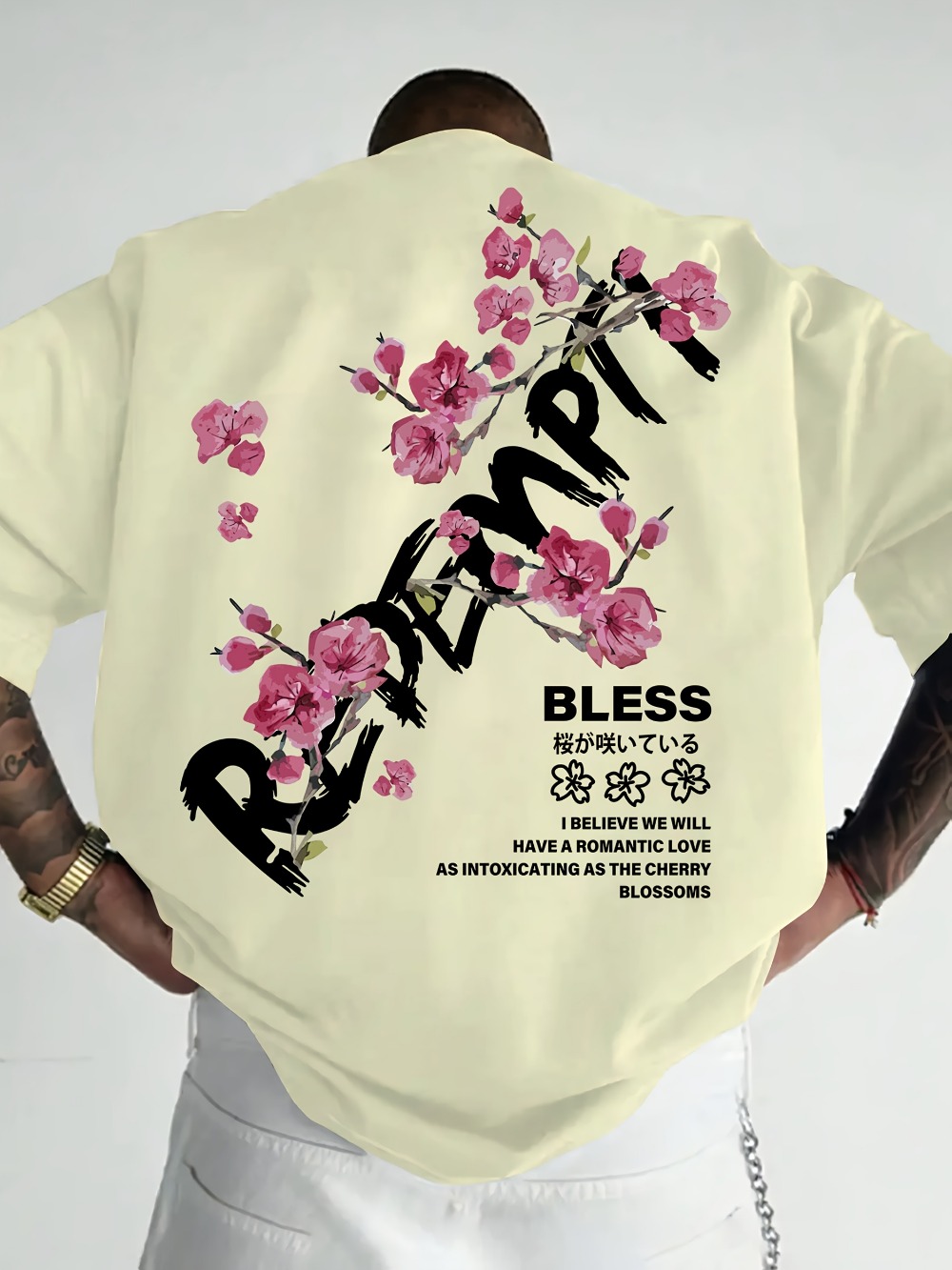 일본어 낙서 글자 벚꽃 요소 3Dprint Breath - Japanese Summer Clothing Men 리뷰 및 가격
