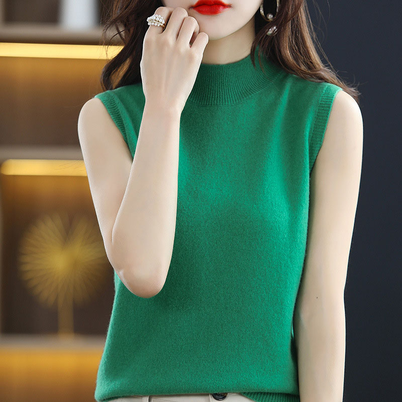 여성 의류 하프 하이넥 베스트 점퍼 스웨터 민소매 이너 - Summer Jumper Clothing 리뷰 및 가격