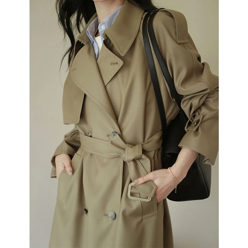 2025 가을 여성 트렌치 코트 의류 루즈핏 중간 길이 - Summer Clothing For Women Over 50 리뷰 및 가격