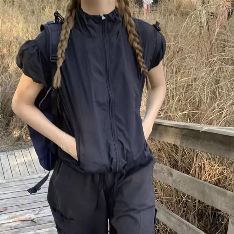 빈티지 스포츠 자켓 여성 등산객 짧은 소매 태양 방지  - Crew Clothing Summer Jacket 리뷰 및 가격