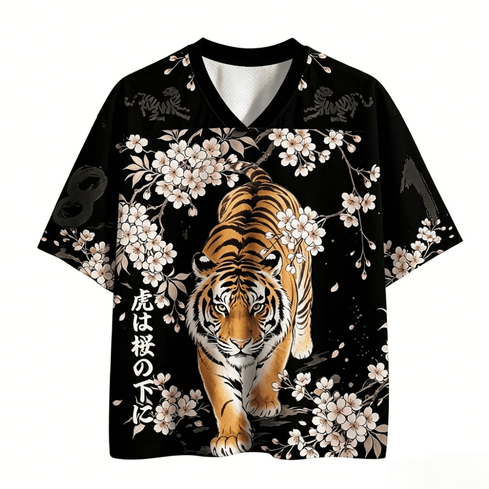 3D 프린트 일본 우키요에 호랑이 벚꽃 스포츠 브레스터 - Japanese Summer Clothing Men 리뷰 및 가격