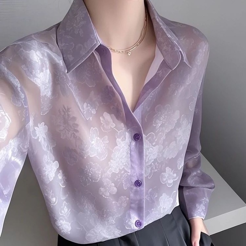 블라우스 셔츠 여성 여름 자외선 차단 독특한 프랑스풍  - Summer Youth Clothing 리뷰 및 가격