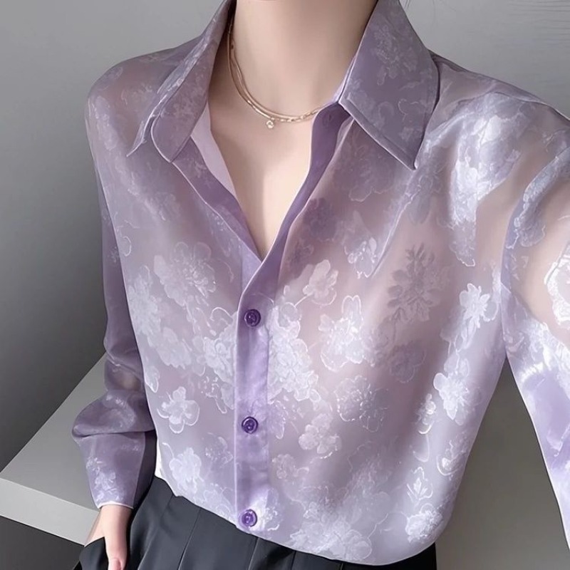 블라우스 셔츠 여성 여름 자외선 차단 독특한 프랑스풍  - Summer Youth Clothing 리뷰 및 가격