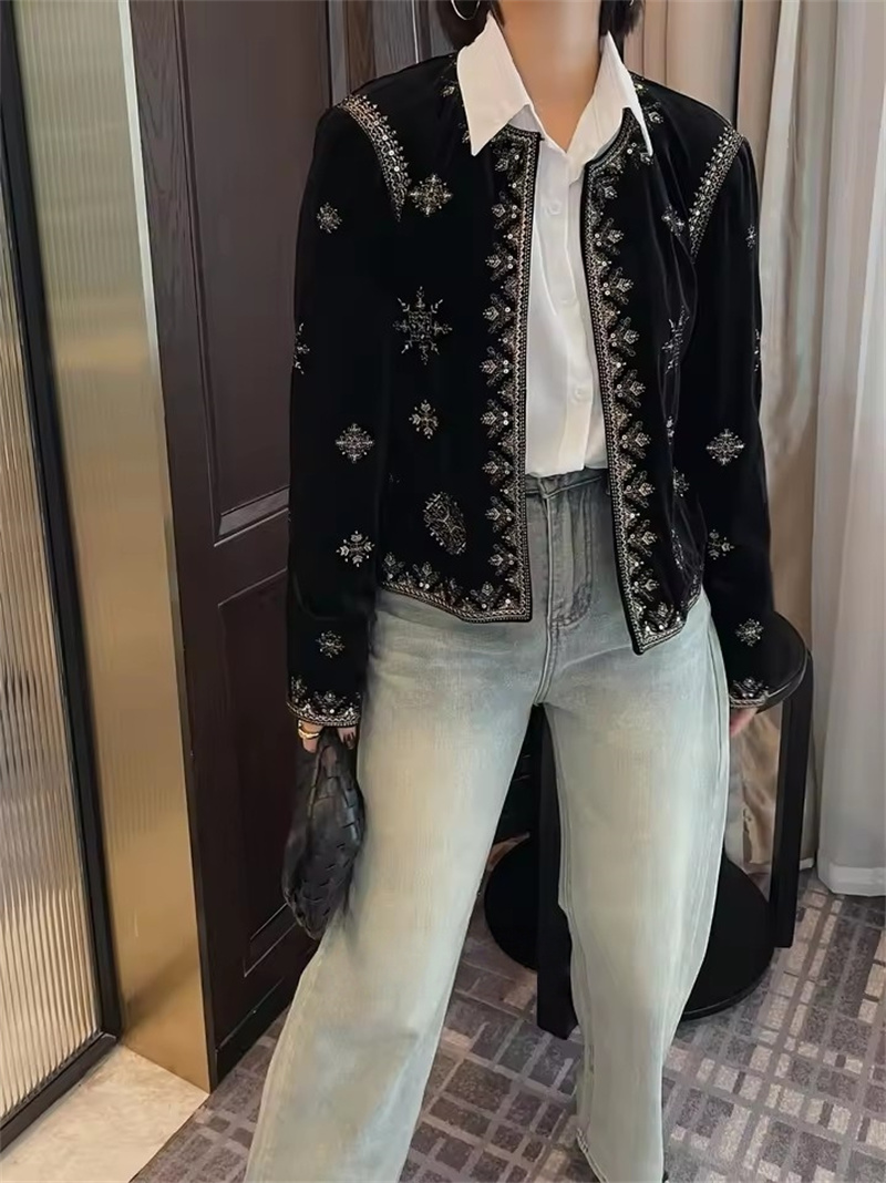2025 봄 가을 빈티지 크루넥 긴소매 루즈핏 스팽글  - Crew Clothing Summer Jacket 리뷰 및 가격
