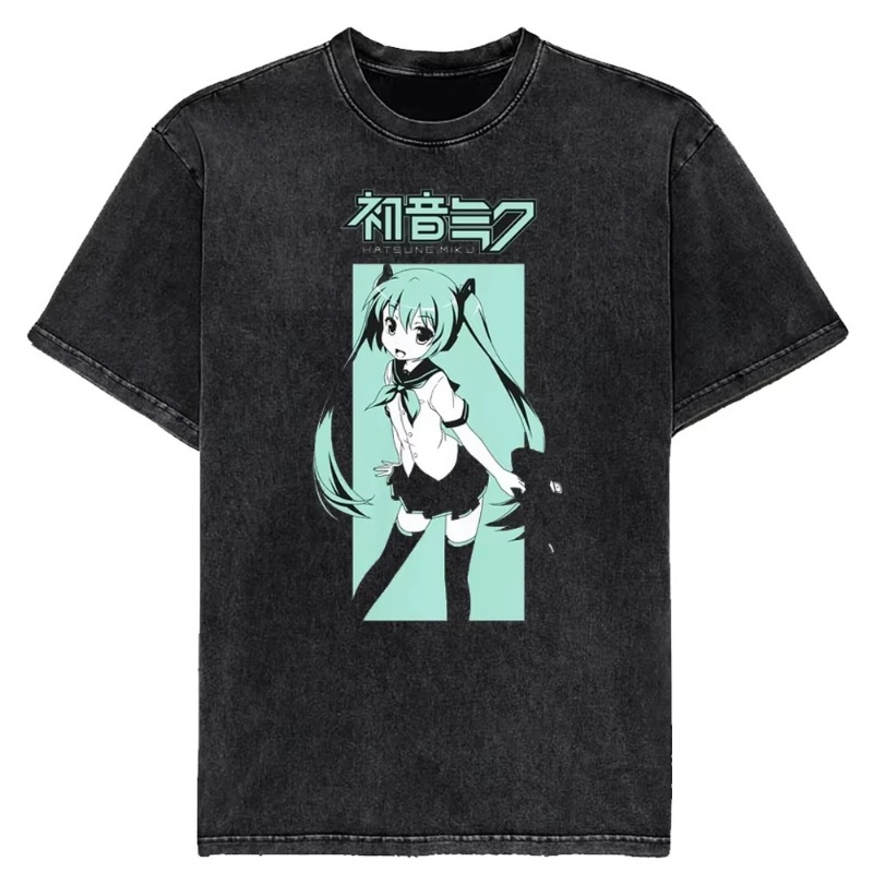 2026 여름 일본 애니메이션 하츠네 미쿠 빈티지 워시 - Japanese Summer Clothing Men 리뷰 및 가격