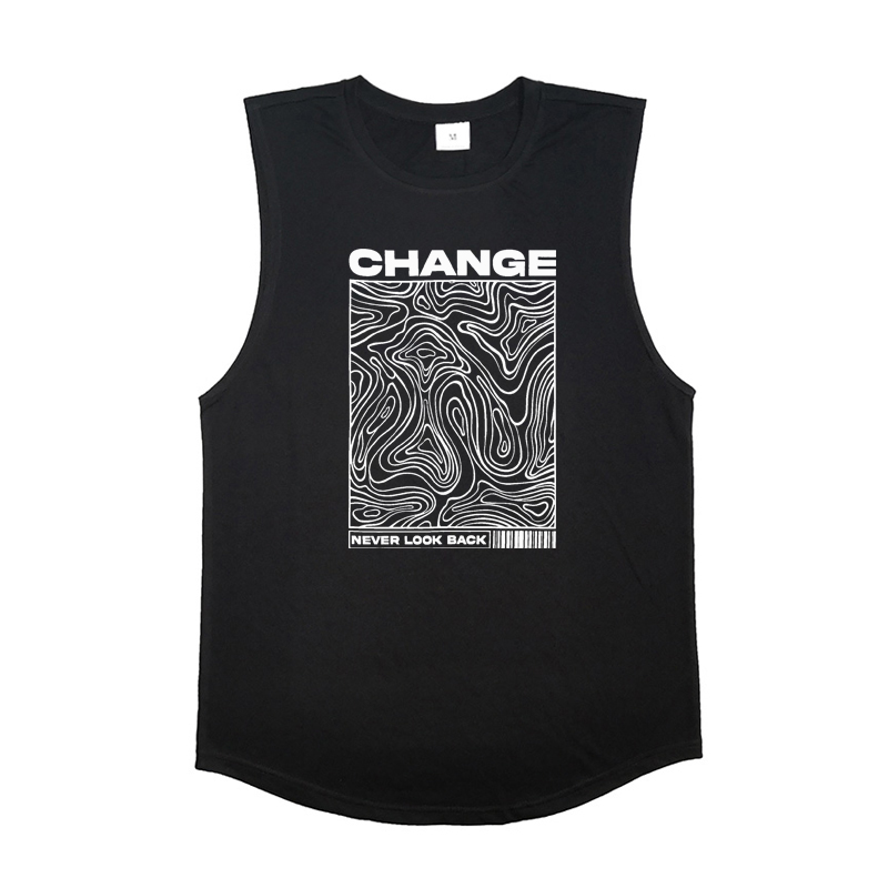 Change Never Look Back 프린팅 짐 탱 - Summer Clothing Looks 리뷰 및 가격