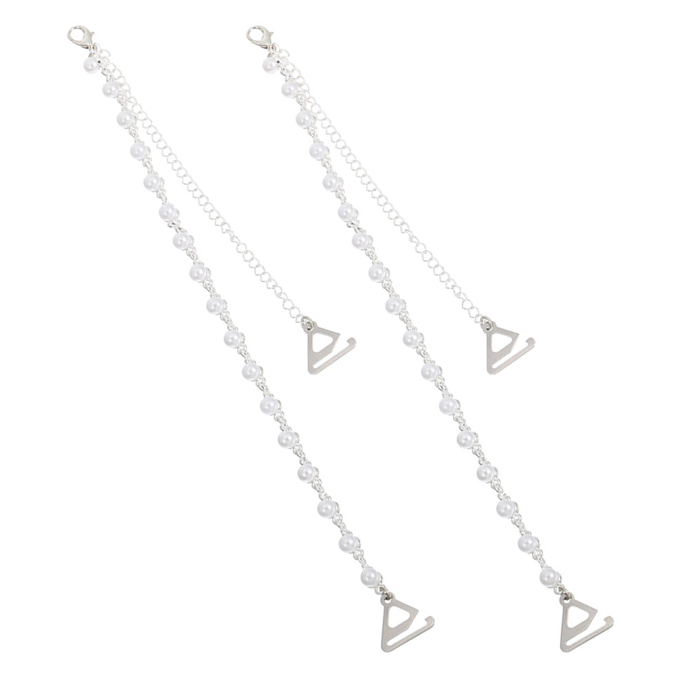 진주 브라 스트랩 홀더 1쌍, 장미꽃 모양 합금 소재, - Summer Clothing Accessories 리뷰 및 가격
