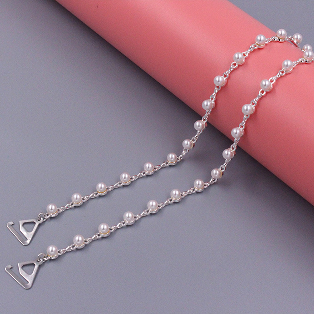 진주 브라 스트랩 홀더 1쌍, 장미꽃 모양 합금 소재, - Summer Clothing Accessories 리뷰 및 가격