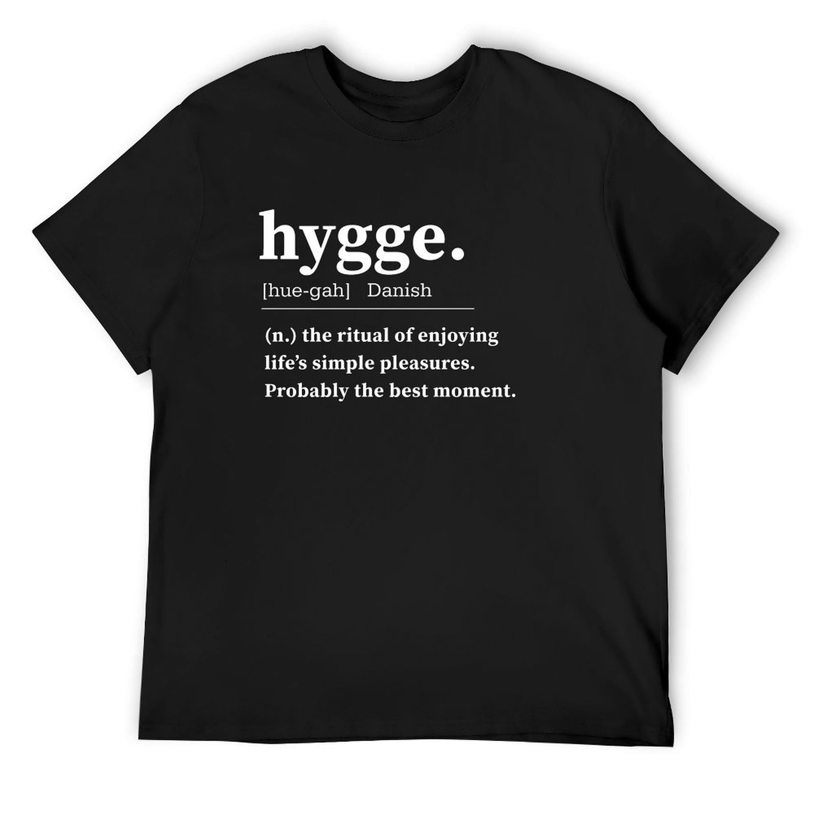 Hygge Definition Quote 디자인 티셔츠 - Summer Clothing Aesthetic 리뷰 및 가격