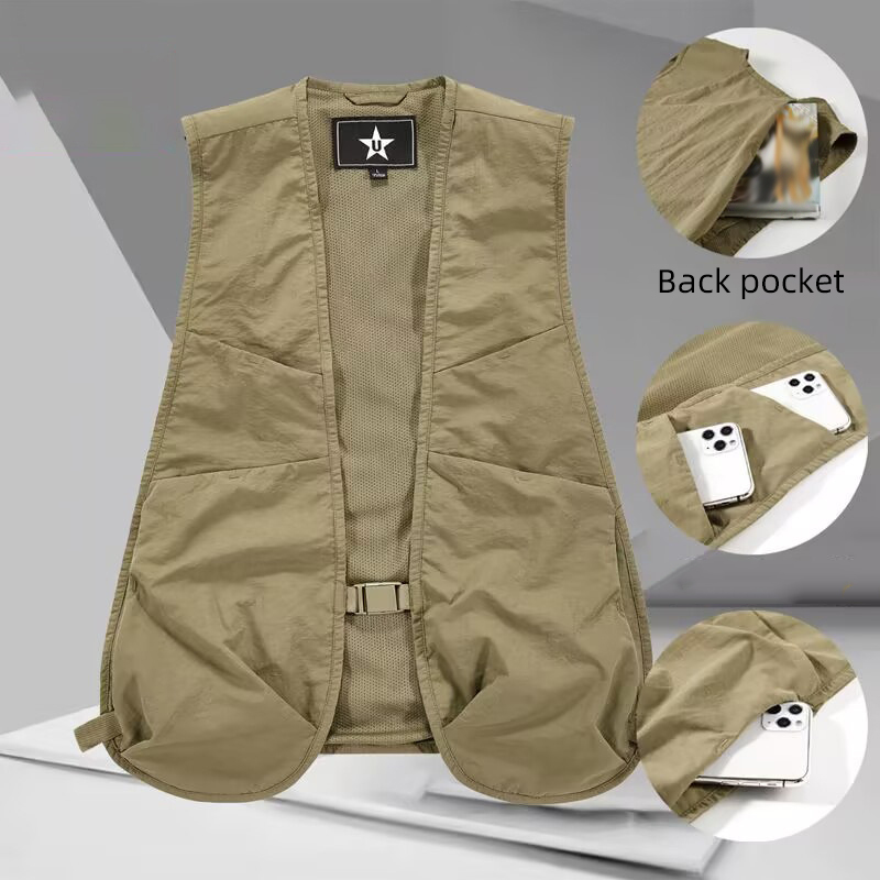 경량 남여 양복 조끼 조끼 멀티 포켓 힙합 street - Summer Hiking Clothing 리뷰 및 가격