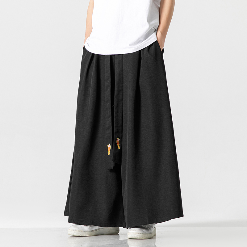 남성용 와이드 레그 팬츠, 오버사이즈 빈티지 남성 의류 - Japanese Summer Clothing Men 리뷰 및 가격