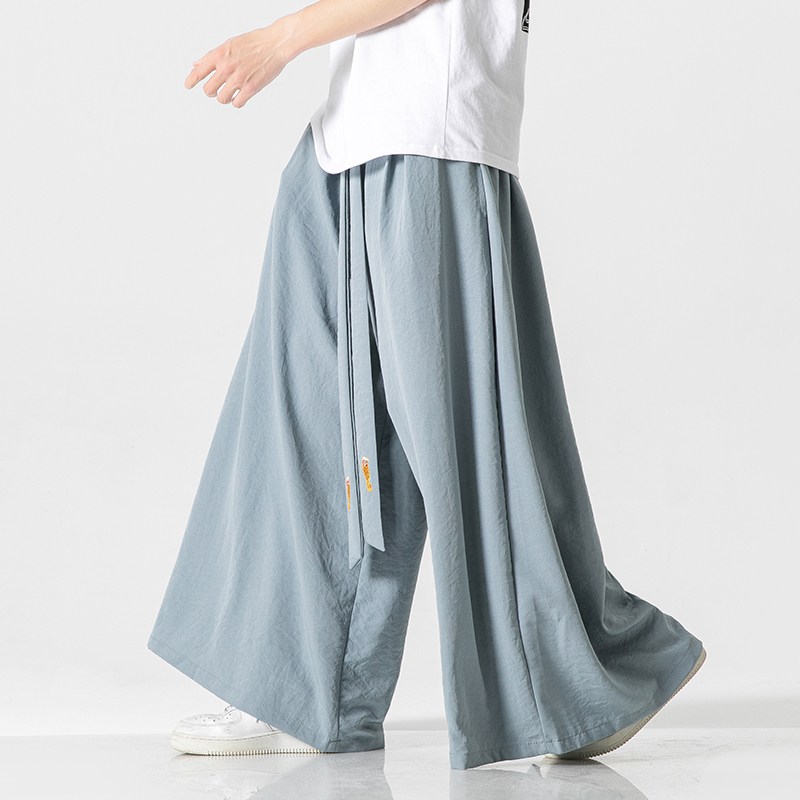남성용 와이드 레그 팬츠, 오버사이즈 빈티지 남성 의류 - Japanese Summer Clothing Men 리뷰 및 가격