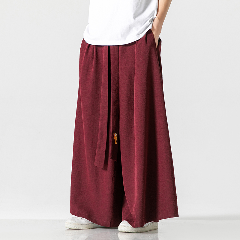 남성용 와이드 레그 팬츠, 오버사이즈 빈티지 남성 의류 - Japanese Summer Clothing Men 리뷰 및 가격